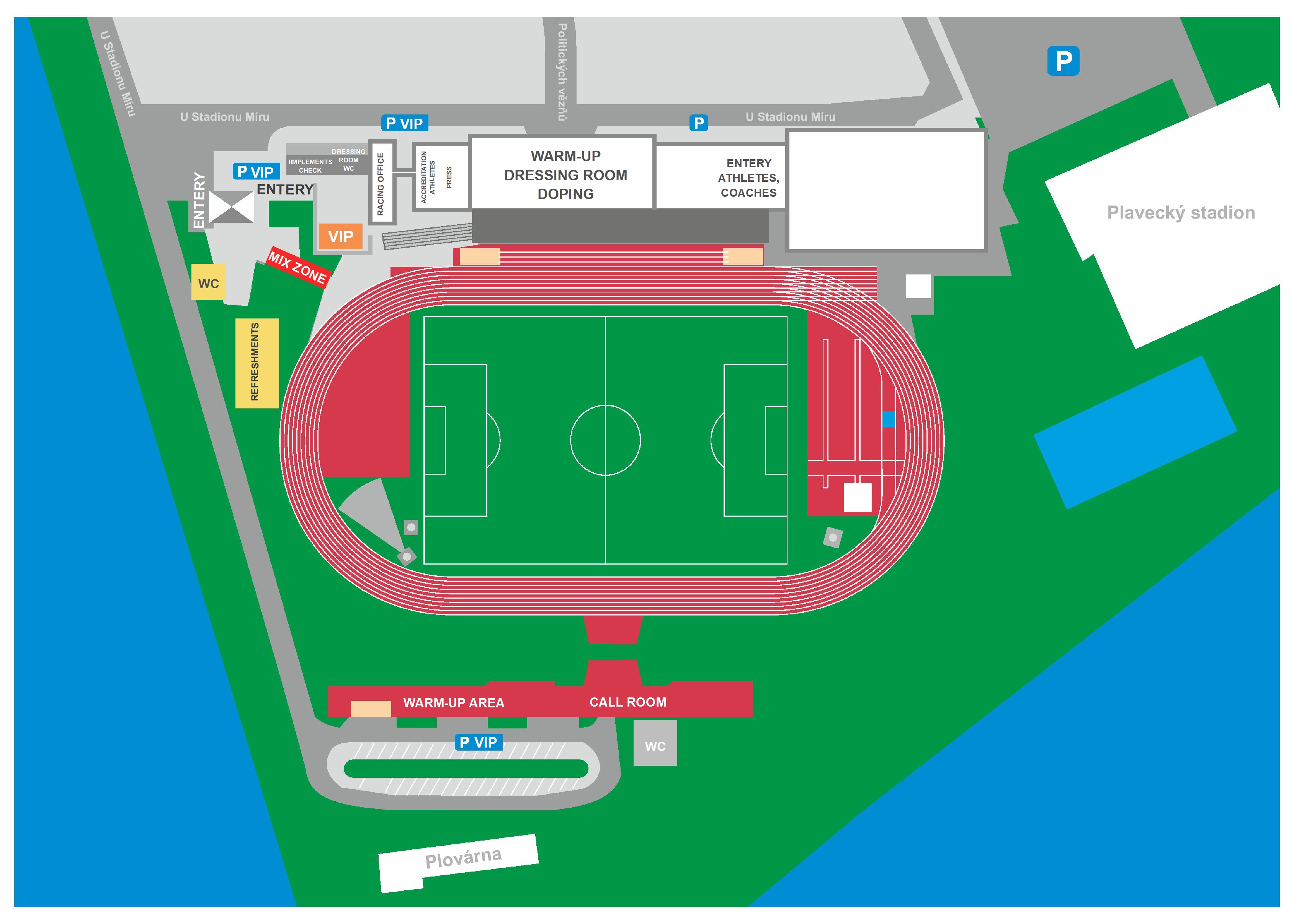 plan stadion en